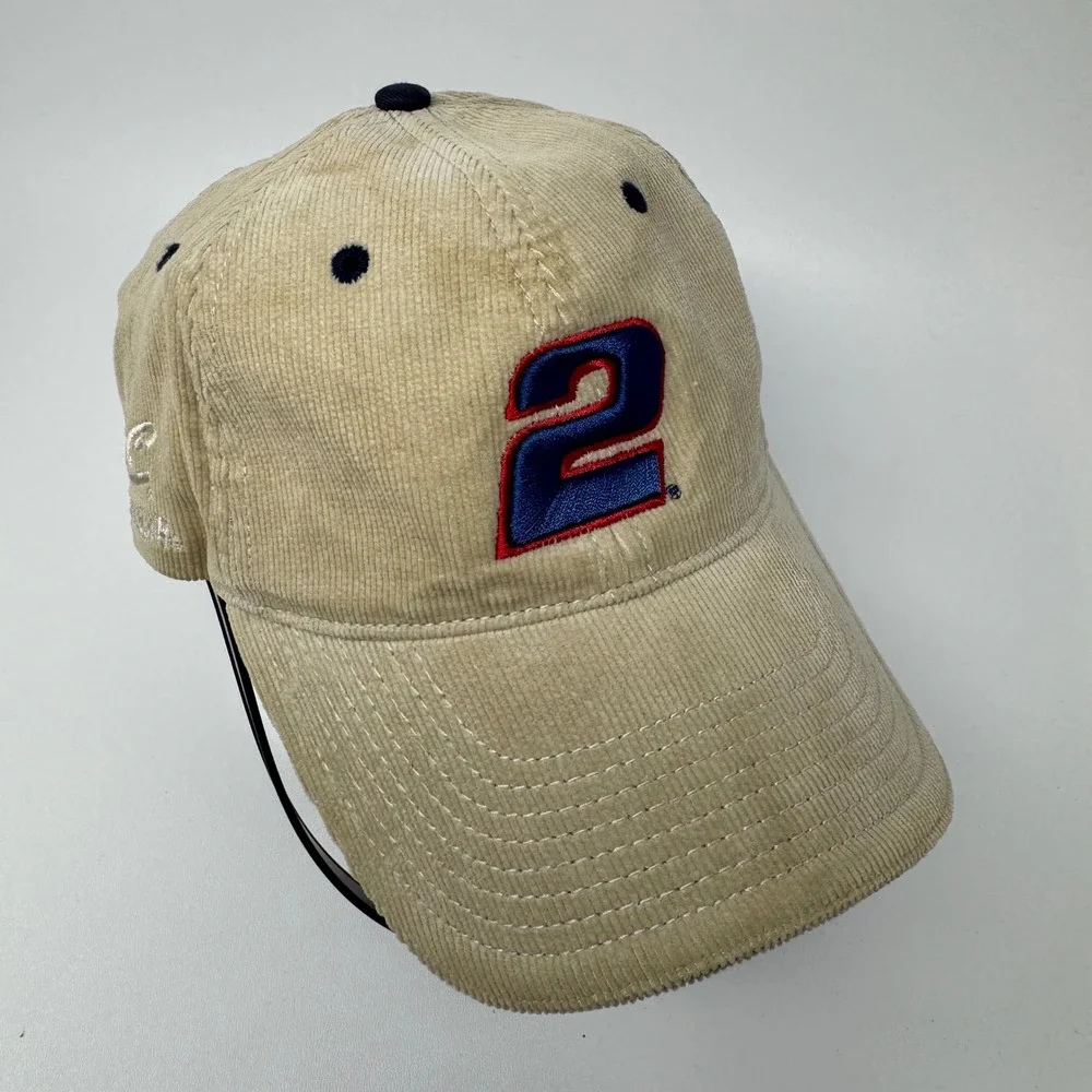 Chase Authentics Rusty Wallace Miller Lite Racing Corduroy Hat Mens A-Flex Tan 2